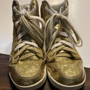GOLD Pastry Sneakers Size 8 High Top Sneakers Preowned in excellent condition